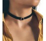 Black Velvet Neck Choker Necklace Simple Boho Punk Choker Collar Western Goth Necklace for Girls & Women DC3C