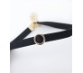 Black Velvet Neck Choker Necklace Simple Boho Punk Choker Collar Western Goth Necklace for Girls & Women DC3C