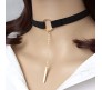 Black Velvet Neck Choker Necklace Simple Boho Punk Choker Collar Western Goth Necklace for Girls & Women DC2L