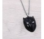 Black Panther Black Mask Shape Pendant Necklace Cosplay Costume Accessories For Boys and Men