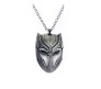 Black Panther Silver Mask Shape Pendant Necklace Cosplay Costume Accessories For Boys and Men
