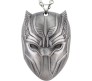 Black Panther Silver Mask Shape Pendant Necklace Cosplay Costume Accessories For Boys and Men