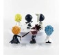 Anime Set of 6 Bleach Ichigo Kurosaki Action Figure 8-10 cm for Car Dashboard, Cake Decoration, Collectible and Study Table Multicolor