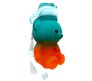 Plastic Teddy Bear Water Bottle for Kids, Push Button Water Bottle with Straw, Sipper Bottle for Kids with Adjustable Strap and Stickers 2000ml, Blue Orange, 3+Years (Pack of 1)