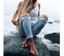 Boho Multilayer Beaded Anklets Antique Silver Tone Multi Layer Beach Jewelry with Turquoise Turtle Handmade Beads Fashion Ankle Charm Sea Shell Foot Chain Bohemian for Women & Girls