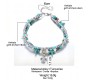 Boho Multilayer Beaded Anklets Antique Silver Tone Multi Layer Beach Jewelry with Turquoise Turtle Handmade Beads Fashion Ankle Charm Sea Shell Foot Chain Bohemian for Women & Girls