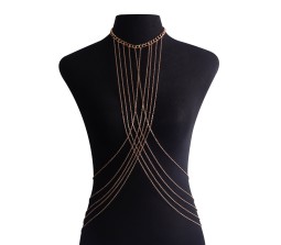 Gold Necklace Body Chain Body Jewelry Bikini Sexy Chains for Women and Girls D2