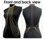 Gold Necklace Body Chain Body Jewelry Bikini Sexy Chains for Women and Girls