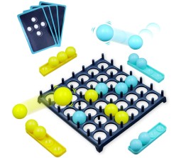 Bounce Board Game - Make Sequence to Win Turn Taking Games Bounce Off Board Game Toy for Kids