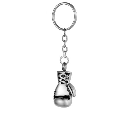 Rocky Boxing Gloves / Biker Silver Metal Keychain Key Chain Bikes Key Ring