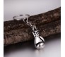 Rocky Boxing Gloves / Biker Silver Metal Keychain Key Chain Bikes Key Ring