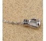 Rocky Boxing Gloves / Biker Silver Metal Keychain Key Chain Bikes Key Ring