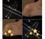 1 Pair Fancy Rhinestone Crystal Golden Chain Bra Straps Decorative Adjustable Shoulder Strap for Wedding Party Gowns Women C1