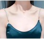 1 Pair Fancy Pearl Crystal Golden Chain Bra Straps Decorative Adjustable Shoulder Strap for Wedding Party Gowns Women