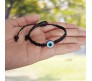 Black Thread Evil Eye Bracelet Adjustable Nazar Battu Devil Protection Original For Boys and Men