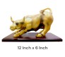 Dalal Street Charging Bull Statue - 12 Inch Bronze Bull Showpiece for Stock Market Enthusiasts