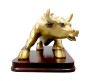 Dalal Street Charging Bull Statue - 9 Inch Bronze Bull Showpiece for Stock Market Enthusiasts