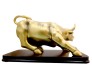 Dalal Street Charging Bull Statue - 9 Inch Bronze Bull Showpiece for Stock Market Enthusiasts