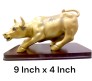 Dalal Street Charging Bull Statue - 9 Inch Bronze Bull Showpiece for Stock Market Enthusiasts