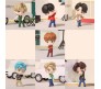 Set of 7 Kpop BTS Tiny Tans Action Figure Set Or Cake Topper Decoration Merchandise Showpiece for BTS Army to Keep in Office Desk Table Gift Kpop Lovers Toys D5 Multicolor