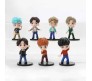 Set of 7 Kpop BTS Tiny Tans Action Figure Set Or Cake Topper Decoration Merchandise Showpiece for BTS Army to Keep in Office Desk Table Gift Kpop Lovers Toys D5 Multicolor