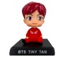 Jhope BTS Bobble Head for Car Dashboard with Mobile Holder Action Figure Toys Collectible Bobblehead Showpiece For Office Desk Table Top Toy For Kids and Adults Multicolor