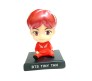 Jhope BTS Bobble Head for Car Dashboard with Mobile Holder Action Figure Toys Collectible Bobblehead Showpiece For Office Desk Table Top Toy For Kids and Adults Multicolor