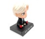 Jin BTS Bobble Head for Car Dashboard with Mobile Holder Action Figure Toys Collectible Bobblehead Showpiece For Office Desk Table Top Toy For Kids and Adults Multicolor