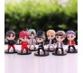 Set of 7 Kpop BTS Tiny Tans Action Figure Set Or Cake Topper Decoration Merchandise Showpiece for BTS Army to Keep in Office Desk Table Gift Kpop Lovers Toys D2 Multicolor