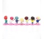 Set of 7 Kpop BTS Tiny Tans Action Figure Cake Topper Decoration BTS Army Pink