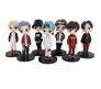 Set of 7 Kpop BTS Tiny Tans Action Figure Set Or Cake Topper Decoration Merchandise Showpiece for BTS Army to Keep in Office Desk Table Gift Kpop Lovers Toys DQ Multicolor 