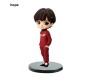 Set of 7 Kpop BTS Tiny Tans Action Figure Set Or Cake Topper Decoration Merchandise Showpiece for BTS Army to Keep in Office Desk Table Gift Kpop Lovers Toys DQ Multicolor 