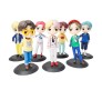 Set of 7 Kpop 15cm BTS Tiny Tans Action Figure Set Or Cake Topper Decoration Merchandise Showpiece for BTS Army to Keep in Office Desk Table Gift Kpop Lovers Toys Dred Multicolor 