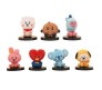 Set of 7 Kpop BTS Tiny Tans BT21 Action Figure Set Or Cake Topper Decoration Merchandise Showpiece for BTS Army to Keep in Office Desk Table Gift Kpop Lovers Toys D6 Multicolor