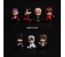 Set of 7 Kpop BTS Tiny Tans Action Figure Set Or Cake Topper Decoration Merchandise Showpiece for BTS Army to Keep in Office Desk Table Gift Kpop Lovers Toys D4 Multicolor