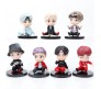 Set of 7 Kpop BTS Tiny Tans Action Figure Set Or Cake Topper Decoration Merchandise Showpiece for BTS Army to Keep in Office Desk Table Gift Kpop Lovers Toys D4 Multicolor