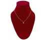 Gold Chain Plated Dark Pink Butterfly Pendant Necklace for Women and Girls