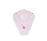 Gold Chain Plated Dark Pink Butterfly Pendant Necklace for Women and Girls