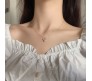 Gold Chain Plated Light Pink Butterfly Pendant Necklace for Women and Girls