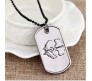 Call of Duty Dog Tag Inspired Dog Tag Gaming COD Ghost Game Grey Pendant Necklace For Boys and Men