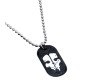 Call of Duty Dog Tag Inspired Dog Tag Gaming COD Ghost Game Black Pendant Necklace For Boys and Men