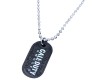 Call of Duty Dog Tag Inspired Dog Tag Gaming COD Ghost Game Black Pendant Necklace For Boys and Men