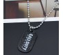 Call of Duty Dog Tag Inspired Dog Tag Gaming COD Ghost Game Black Pendant Necklace For Boys and Men