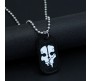 Call of Duty Dog Tag Inspired Dog Tag Gaming COD Ghost Game Black Pendant Necklace For Boys and Men