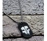 Call of Duty Dog Tag Inspired Dog Tag Gaming COD Ghost Game Black Pendant Necklace For Boys and Men