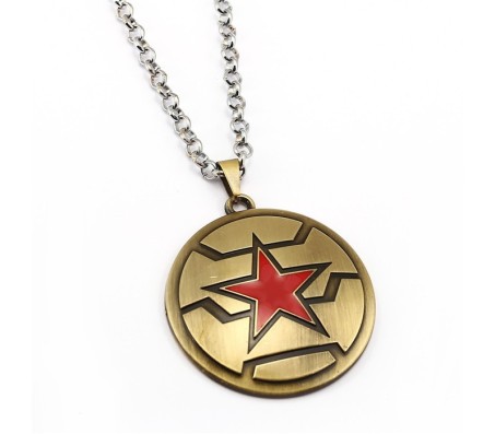 Captain America Shield Inspired Pendant Necklace Fashion Jewellery Accessory for Men and Women