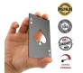 4Pcs Casino Poker Bottle Opener Bar Tool Beer Fancy Stylish Creative Card Shape Openers Metal Cap Soda Stainless Steal Cocktail Wine Bottle Accessories Unique Ace of Spade Wallet Size