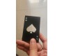 4Pcs Casino Poker Bottle Opener Bar Tool Beer Fancy Stylish Creative Card Shape Openers Metal Cap Soda Stainless Steal Cocktail Wine Bottle Accessories Unique Ace of Spade Wallet Size