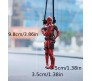 Hanging Dead Pool Action Figure for Office Desk for Car Dashboard Rear Mirrors Office Desks & Study Tables Rearview Mirror Swinging Toy D2