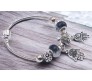 Charismatic Charms Bracelets for Women Pandora Black White Evil Eye Hand Charm Bracelet for Girls